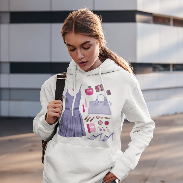Pull À Capuche Jeu de mode violet (Créateur téléchargé)