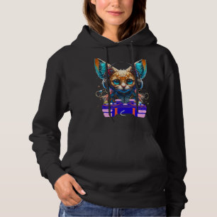 Pull À Capuche Jeu Javanais Joueur de chats Animal Vidéo Joueur H