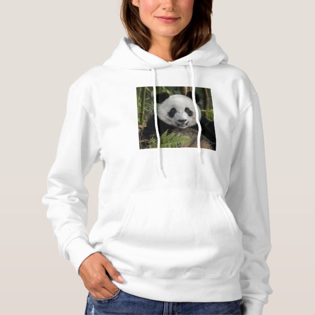 Pull À Capuche Jeune panda heureux, Chine (Devant)