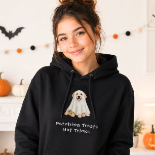 Pull À Capuche Joli fantôme de Halloween de Retriever doré