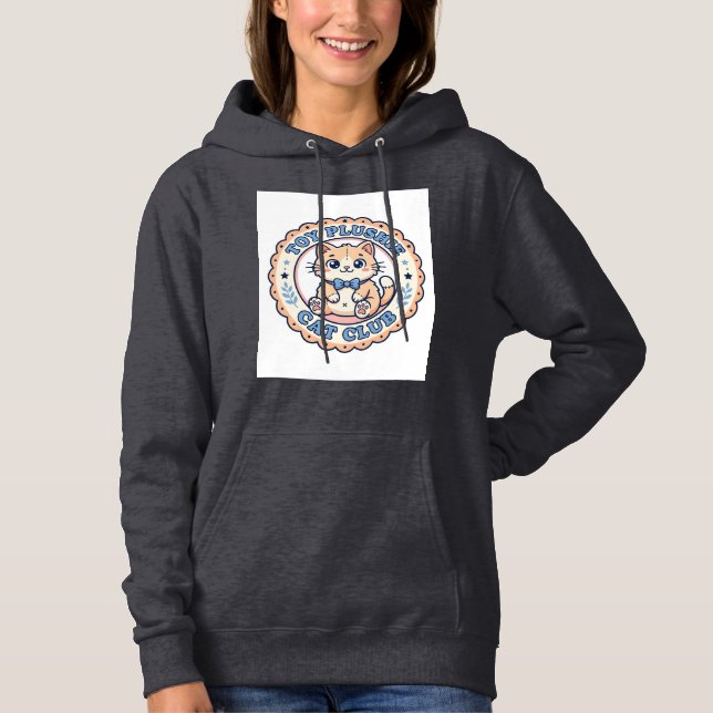 Pull À Capuche Jouet Peluche Chat Mignon Chat T-Shirt Design - Jo (Devant)