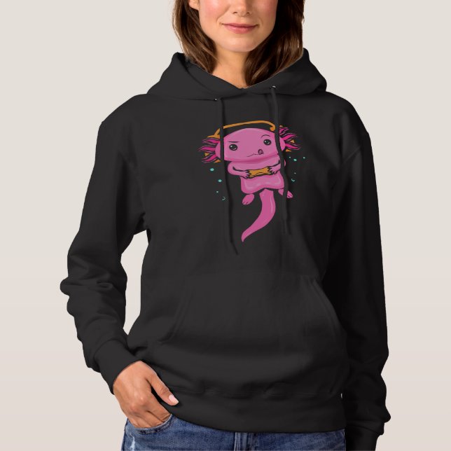 Pull À Capuche Joueur Axolotl  Jeux vidéo  pour les joueurs (Devant)
