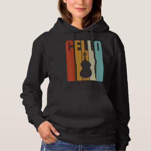 Pull À Capuche Joueur Cool Cello Retro