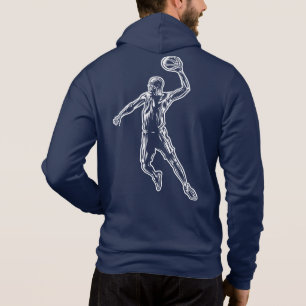 Pull À Capuche Joueur de basket-ball Slam Dunk Light Design