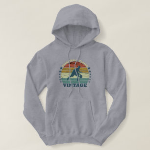 Pull À Capuche Joueur de basket dribbler vintage coucher de solei