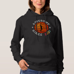 Pull À Capuche Joueur de basketball Anniversaire 16 ans Awesome S