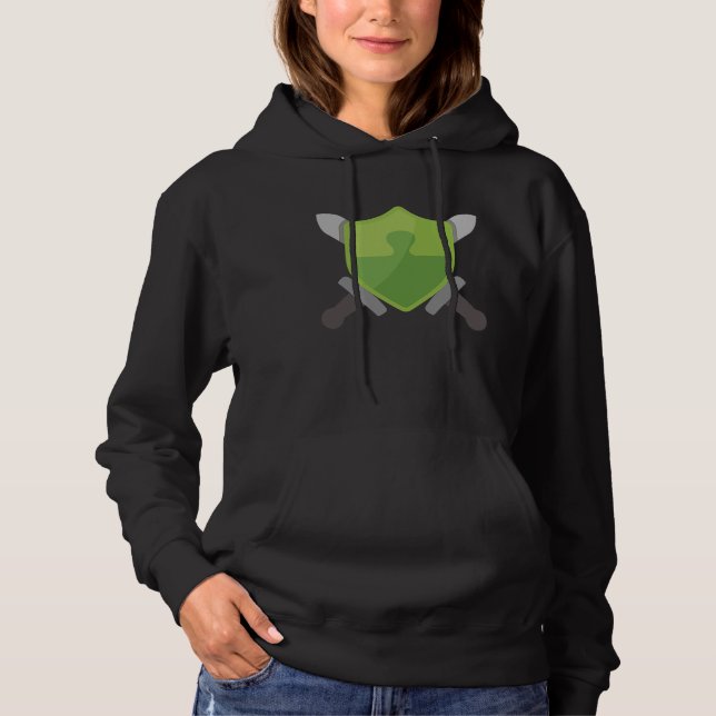 Pull À Capuche Joueur d'échecs en ligne Nerdy Chess com Puzzle Ba (Devant)