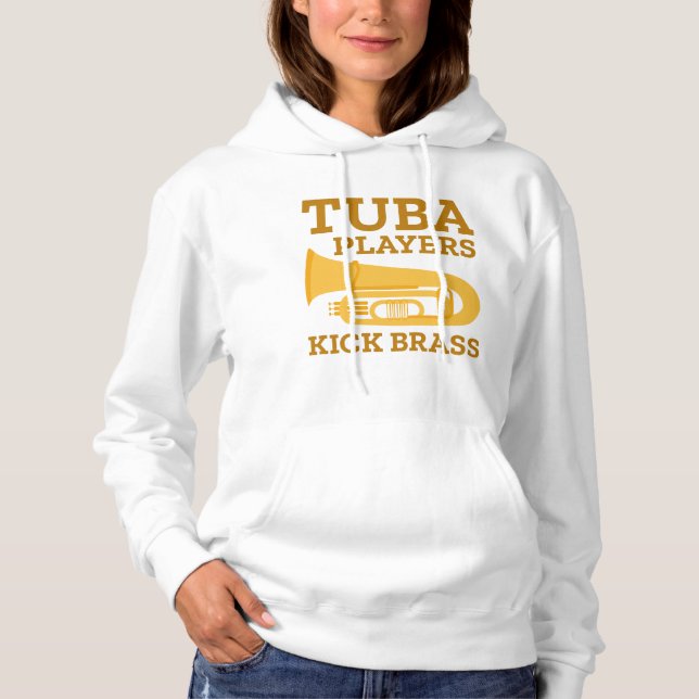 Pull À Capuche Joueurs Tuba en laiton (Devant)