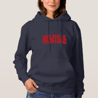 Pull À Capuche Jouons au volley-ball féminin