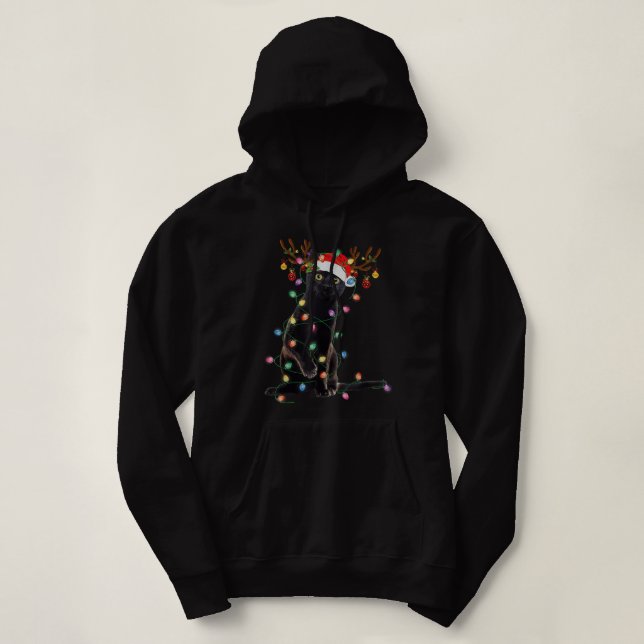 Pull À Capuche Jour de la Saint Patrick Black Chat Cadeau Mon Luc (Design devant)