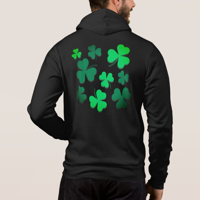 Pull À Capuche Jour de la Saint Patrick de printemps vert irlanda (Dos)