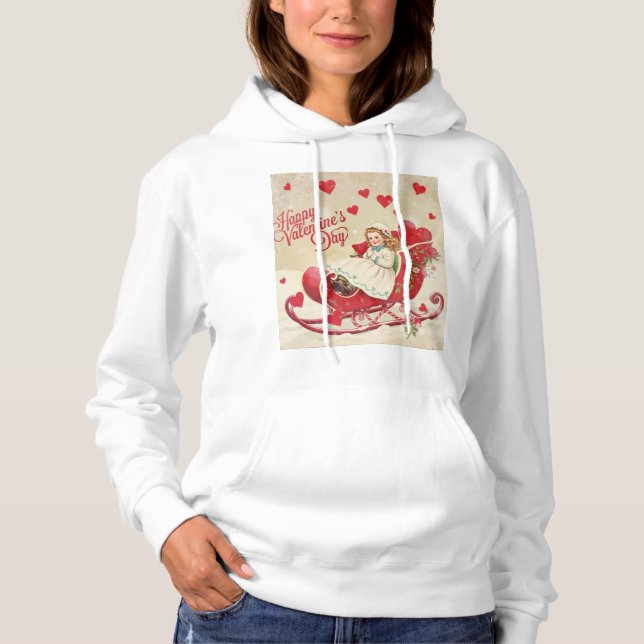 Pull À Capuche Jour de la Saint Valentin (Devant)