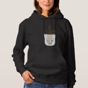 Pull À Capuche Journaliste Instantané Ajoutez simplement Café Écr