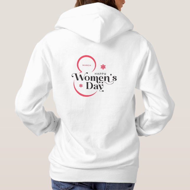 Pull À Capuche Joyeuse journée des femmes 2026 hoodies célébratio (Dos)