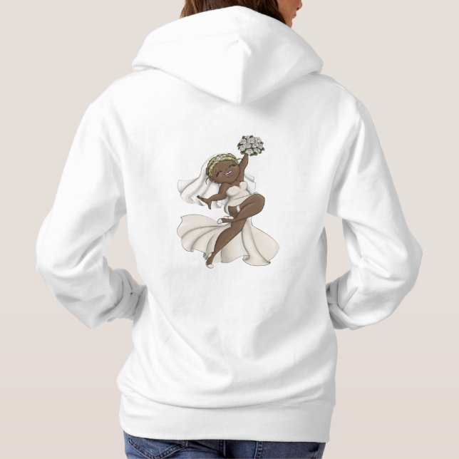 Pull À Capuche Joyeuse mariée 02 (Dos)