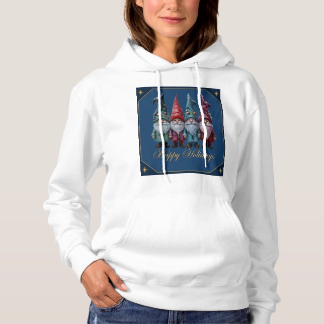 Pull À Capuche Joyeuses fêtes (Devant)