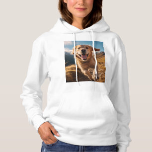 Pull À Capuche Joyeux Golden Retriever en cours