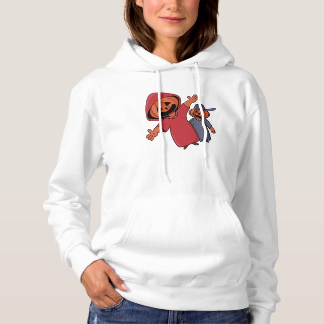 Pull À Capuche Joyeux Halloween à vos amis (Devant)