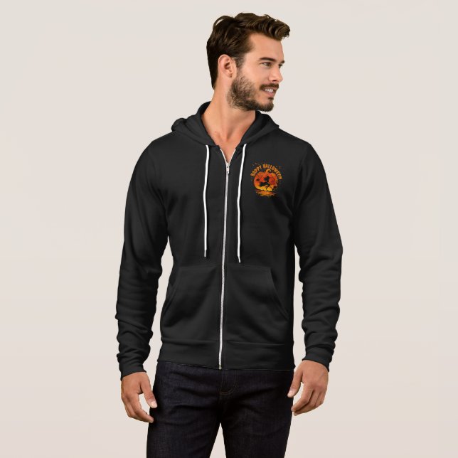 PULL À CAPUCHE JOYEUX HALLOWEEN SORCIÈRE HOMMES FEMMES ENFANTS CO (Devant entier)