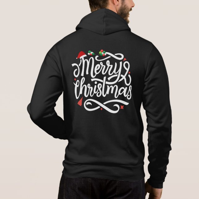 Pull À Capuche Joyeux Noël-61039 (Dos)