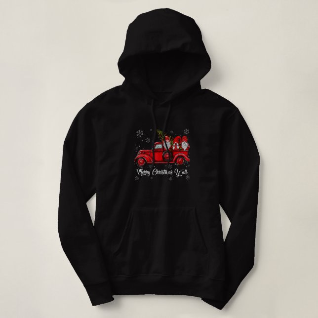 Pull À Capuche Joyeux Noël à tous les nains du Père Noël Camion R (Design devant)