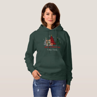Pull À Capuche Joyeux Noël | Arbres | Nom de chat mignon personna