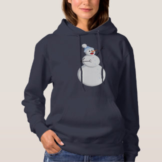 Pull À Capuche Joyeux Noël de bonhomme de neige