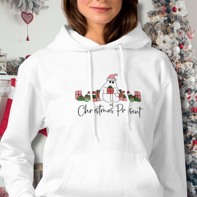 Pull À Capuche Joyeux Noël drôle et mignon (Simple Cute Funny Humorous Ghost Of Christmas Hoodie)