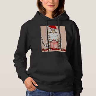Pull À Capuche Joyeux Noël Kitty
