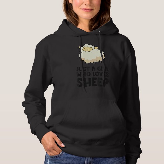 Pull À Capuche Juste Un Garçon Qui Aime L'Herder De Moutons (Devant)