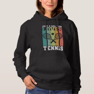 Pull À Capuche Juste une fille qui aime le tennis Cadeau du jou