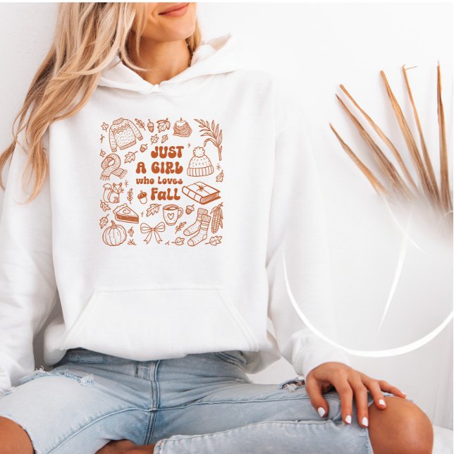 Pull À Capuche Juste une fille qui aime tomber (Créateur téléchargé)