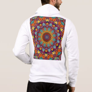 Pull À Capuche Kaleidoscope fractal de motif mandala-64351