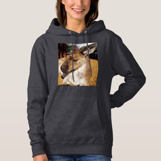 Pull À Capuche Kangourou australien endormi, (Devant)