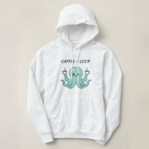 Pull À Capuche Kawaii Octopus Coffee Sweatshirt Caffin Loop Cute