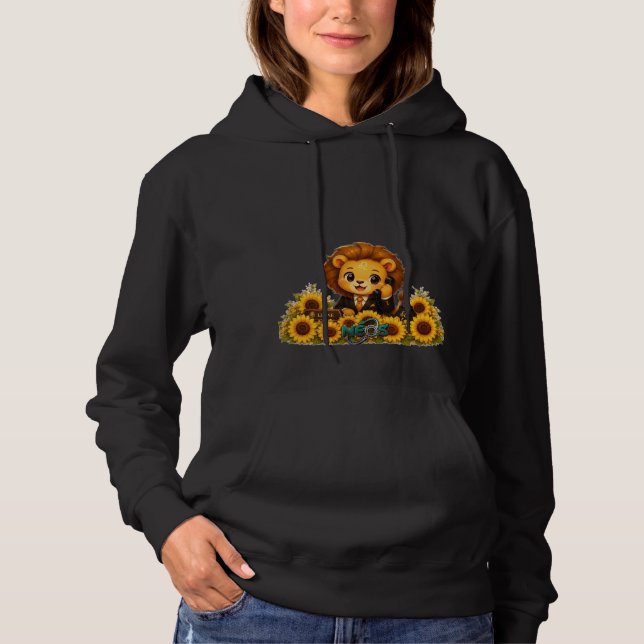 Pull À Capuche Kawaii Zodiaque Neos Lion (Devant)