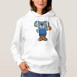 Pull À Capuche Koala comme joueur de basket-ball avec basket-ball