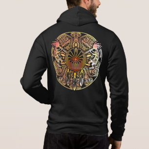Pull À Capuche Kokopelli Duo - Homme Dans Le Maze - Dreamcatcher