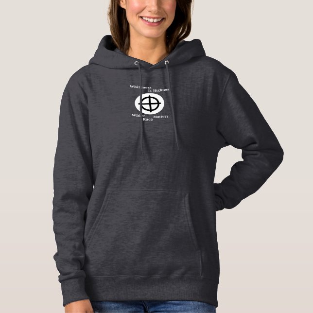 Pull À Capuche La blancheur est la suprématie (Devant)