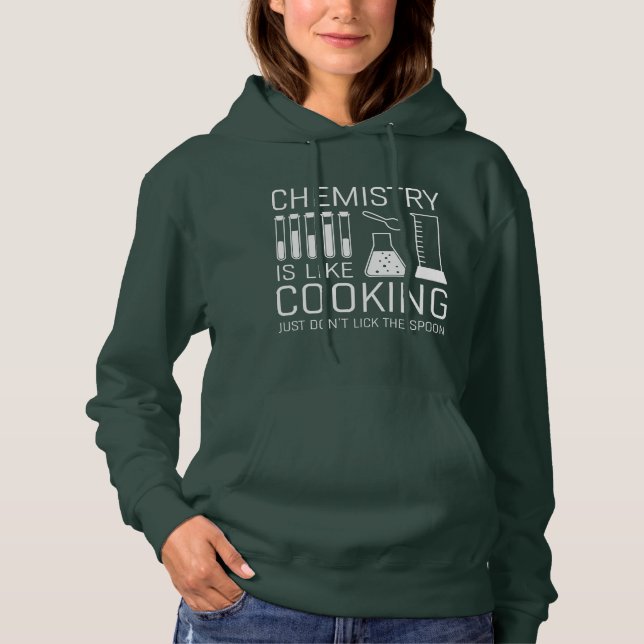 Pull À Capuche La chimie est comme la Cuisine (Devant)