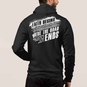 Pull À Capuche La foi commence là où la route se termine - Chr