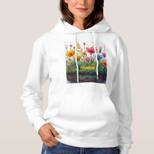 Pull À Capuche La guérison nécessite le pardon amour bonheur (Devant)