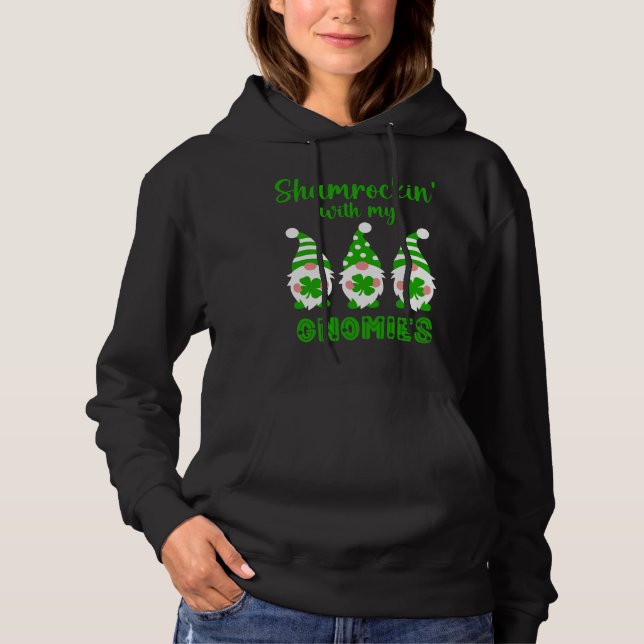 Pull À Capuche La journée drôle de la Saint-Patrick pour femmes  (Devant)