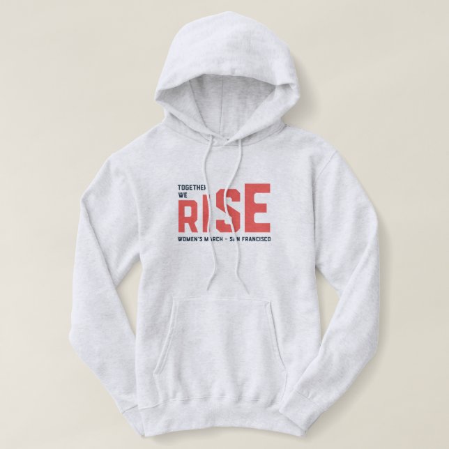 Pull À Capuche La Marche des femmes contre le SF - Ensemble, nous (Design devant)