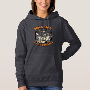 Pull À Capuche La nuit des petits monstres d'Halloween papa