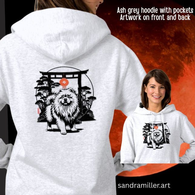 Pull À Capuche LA PORTE DE LA LUNE Chow avant/arrière (Créateur téléchargé)