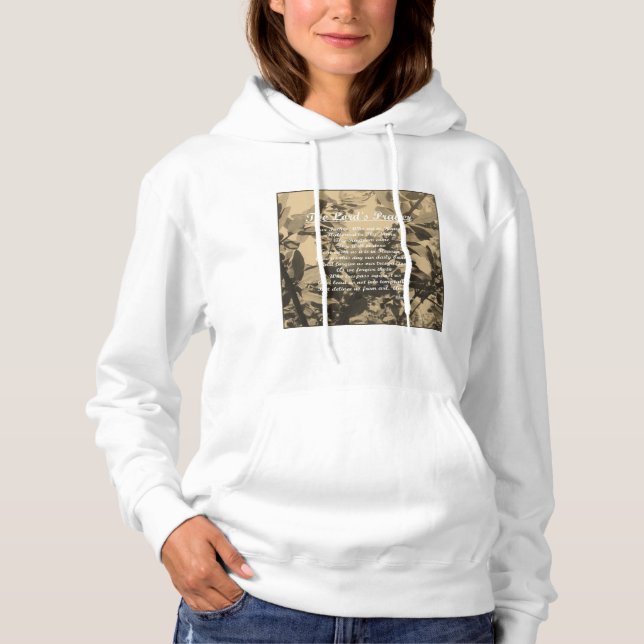 Pull À Capuche La Prière du Seigneur (Devant)