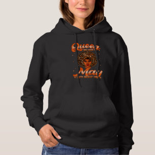 Pull À Capuche La Reine Rétro Femme Est Née En Mai Anniversaire M
