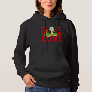 Pull À Capuche La Saint-Valentin Cœurs Amour Serpent Animal Femme