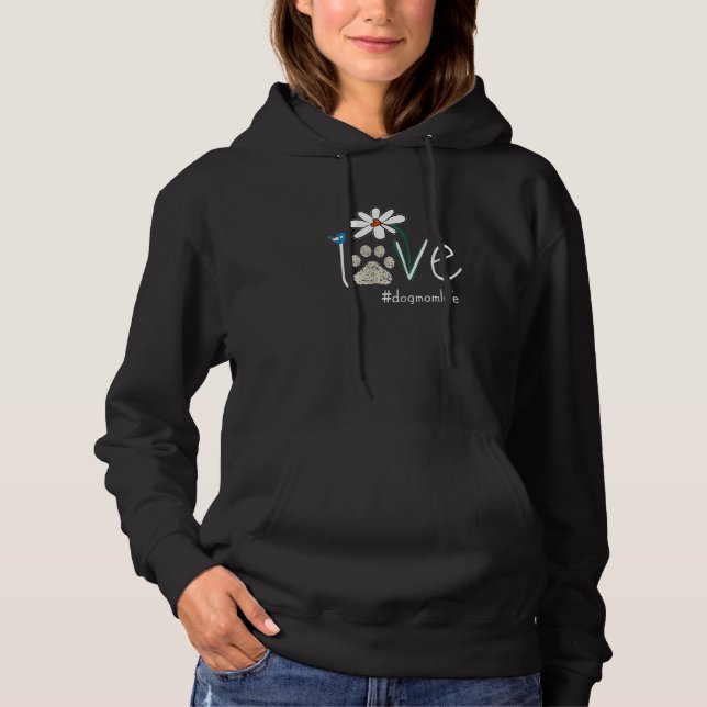 Pull À Capuche La vie de maman de chien de femmes Daisy amoureux  (Devant)